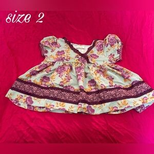 Matilda jane size 2 Lilac bouquet